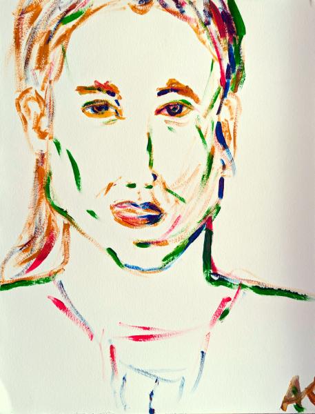 Thumbnail von 070 Portrait 18, Acryl auf Papier, 04.2024, 40x30cm, 70€.jpg