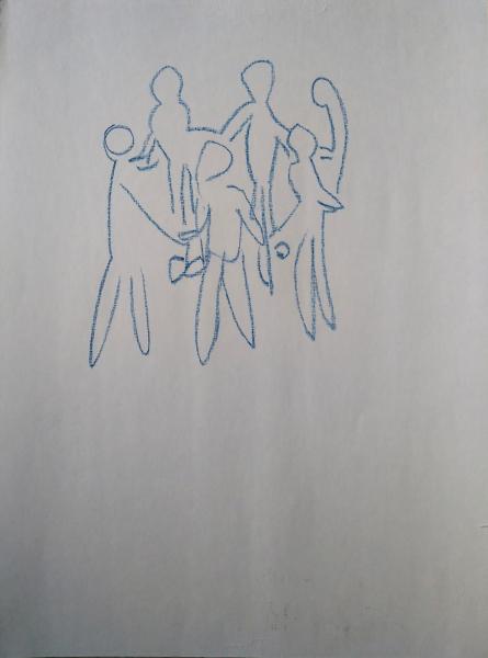 Thumbnail von 201 Im Kreis, Kreide auf Papier, 03.2016, 42x30cm, 900€.jpg