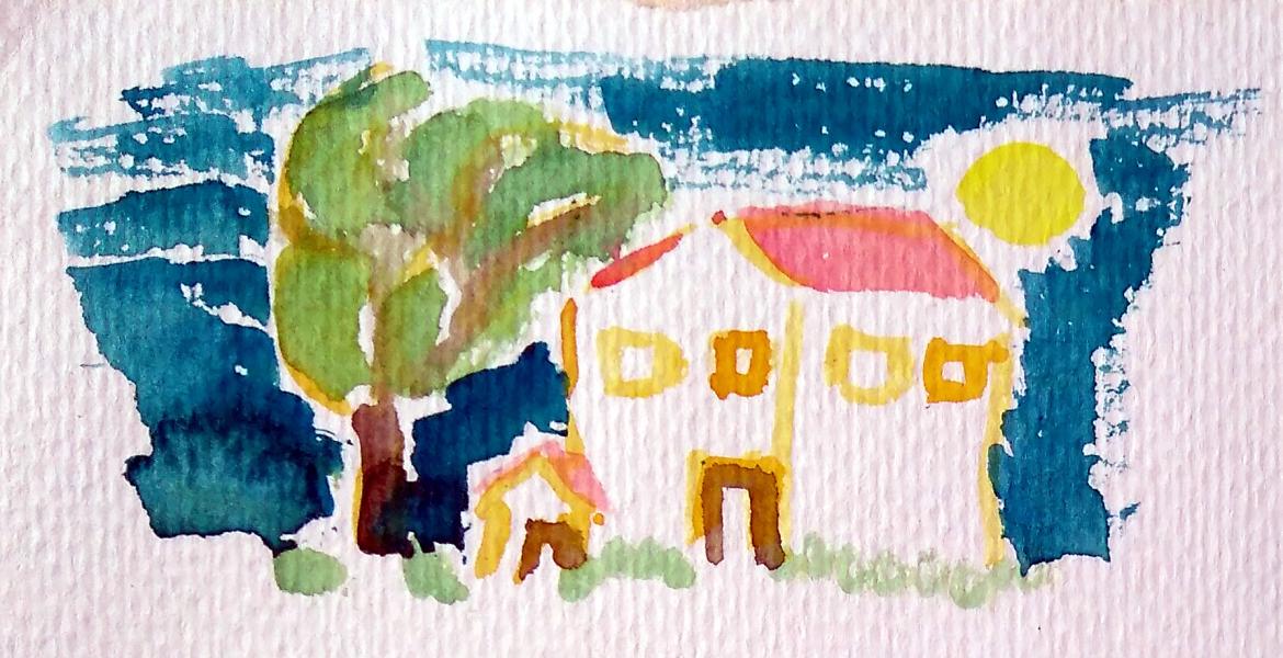 Thumbnail von 220 Zuhause, Aquarell auf Papier, 10.2017, 12x7cm, 200€.jpg