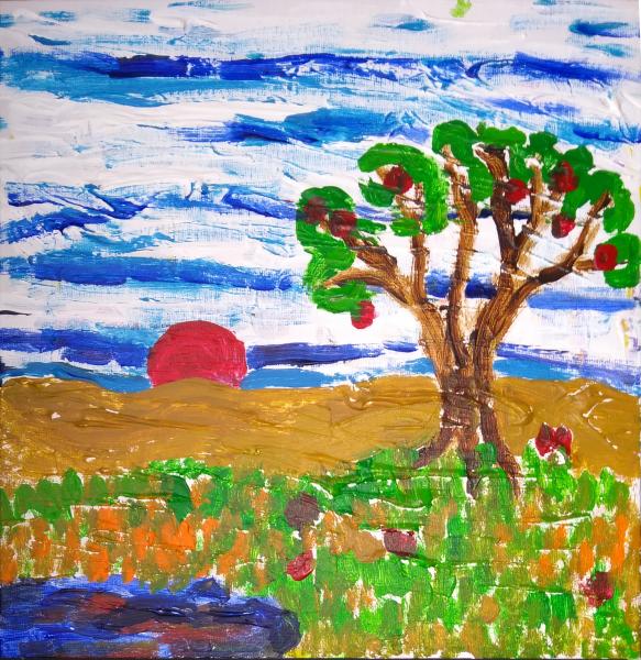 Thumbnail von 730 Landschaft, Acryl auf Leinwand, 06.2017, 30x30cm, 70€.jpg