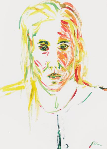 Thumbnail von Selbstportraet IX, Acryl auf Papier, 2013, DIN-A3, 190€.jpg