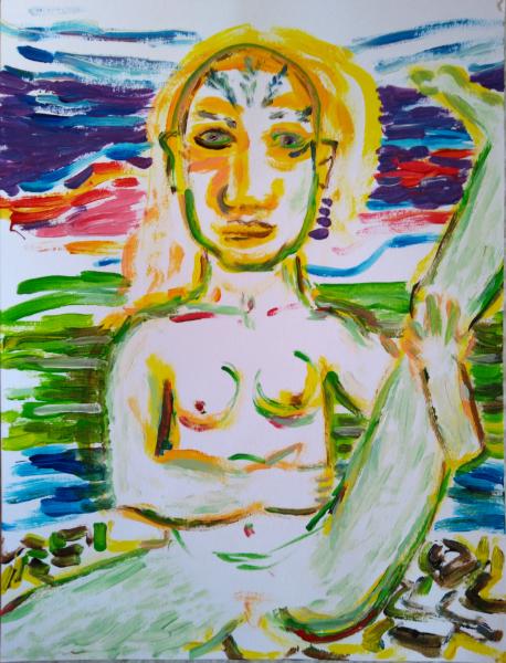 Thumbnail von 150 Lady, Acryl auf Papier, 07.2018, 40x30cm, 100€.jpg