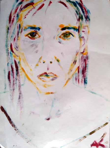 Thumbnail von 200 Selbstportrait IX, Acryl auf Papier, 08.2018, 40x30cm, 50€.jpg