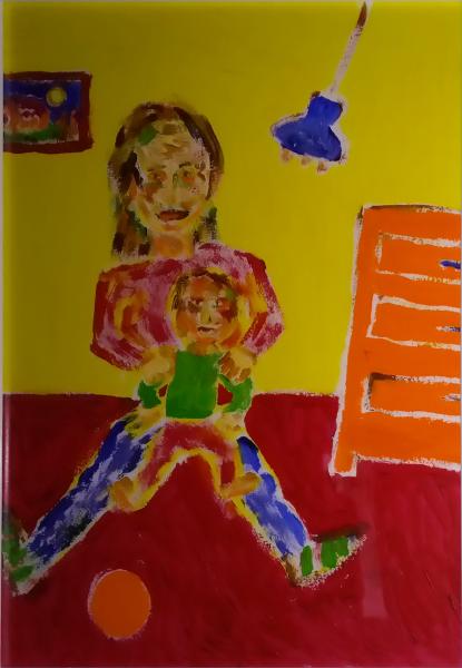 Thumbnail von 870 Kinderstube, Acryl auf Papier, 02.2018, 30x40cm, 50€.jpg